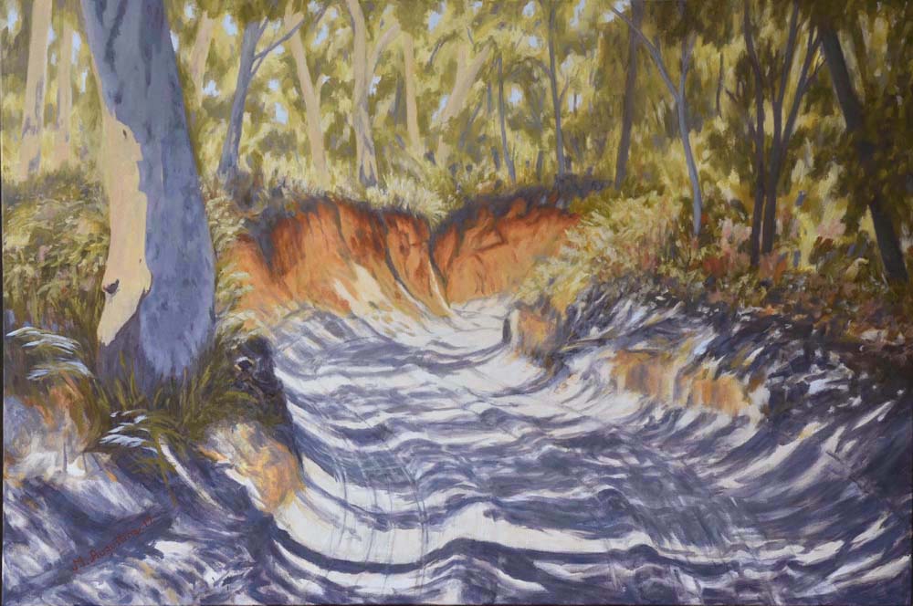 Midday on the track 61x91cm $700